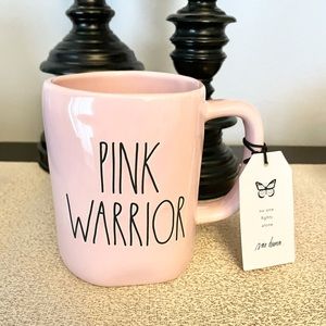 🆕Rae Dunn PINK WARRIOR Ceramic Mug